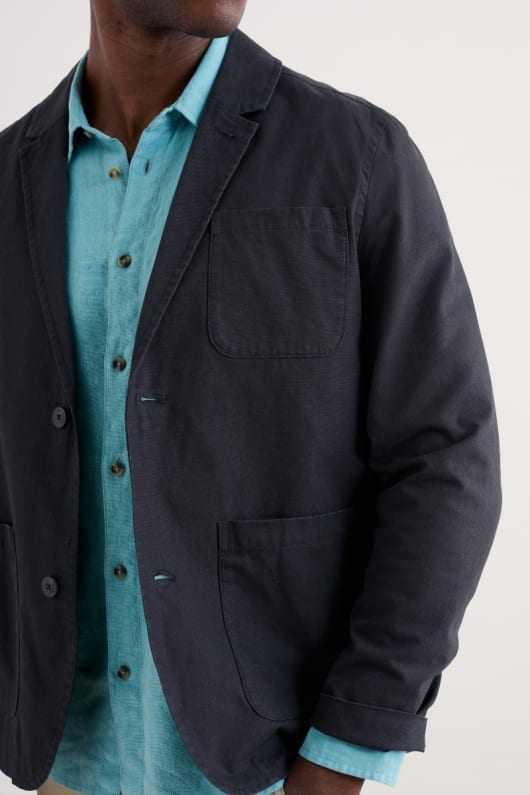 männer towen bio-baumwolle blazer