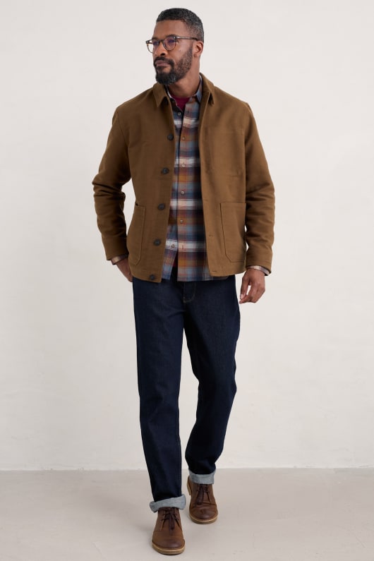 men s ivo brushed cotton worker jacket