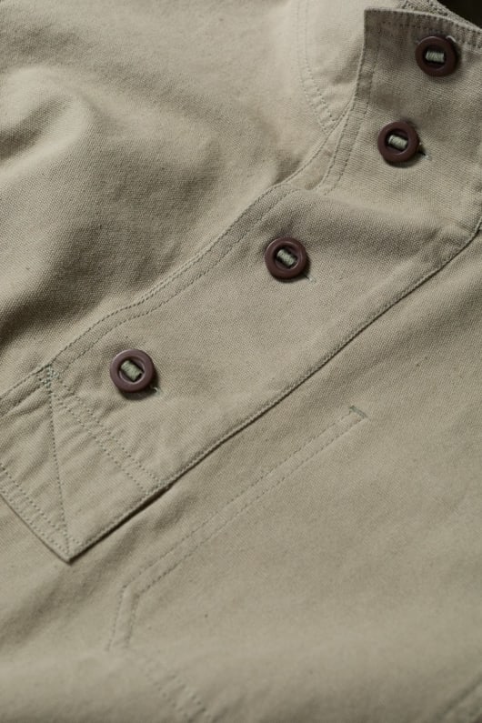 männer s clay stone bio-baumwolle pullover kittel