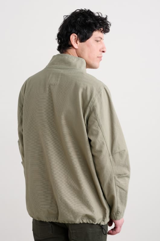 männer s clay stone bio-baumwolle pullover kittel