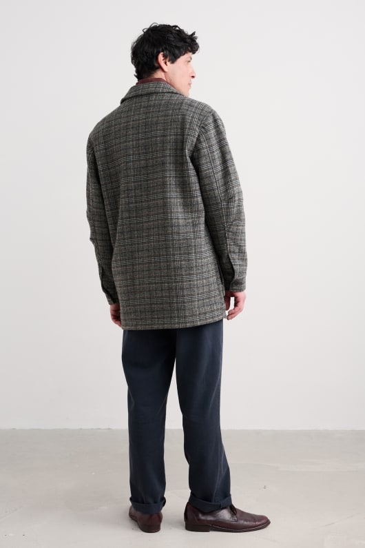 männer dollen check coat