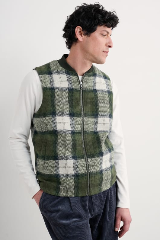 männer caulker zip-up weste