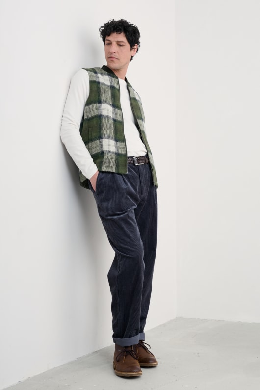 männer caulker zip-up weste