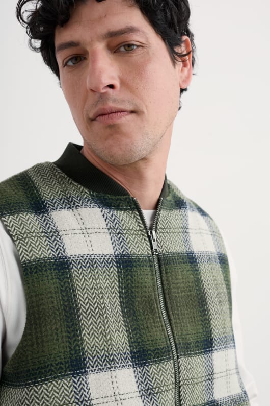 männer caulker zip-up weste