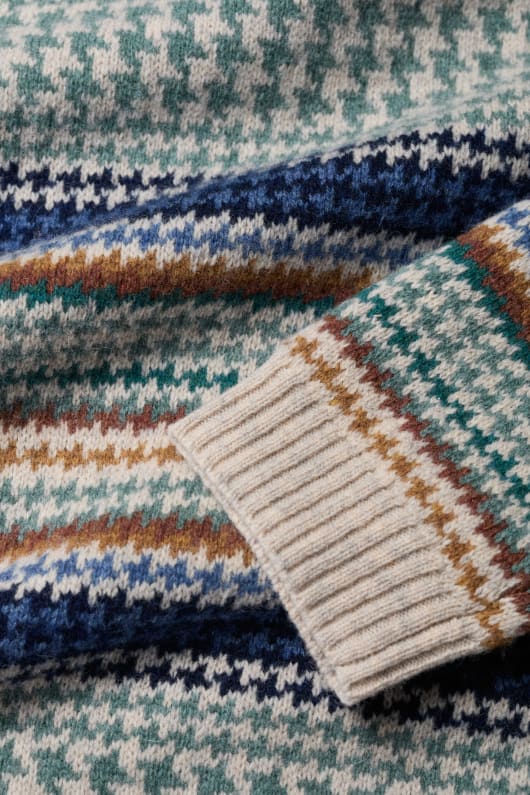 männer stennack jumper gemacht mit lammfell