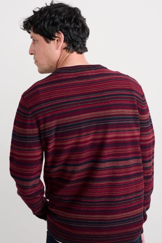 männer s notebook gestreiften pullover mit lammwolle