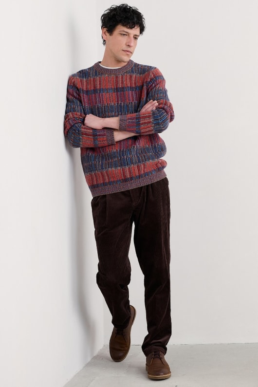 männer polkirt check jumper