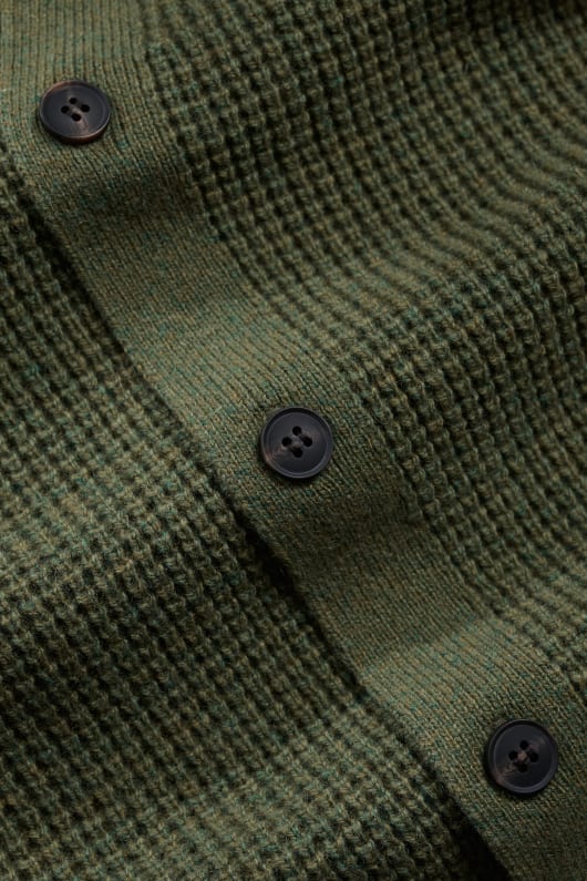 men s scott s quay waffel stricken strickjacke