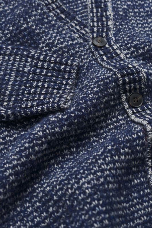 männer tresawls strickjacke gemacht mit lammfell