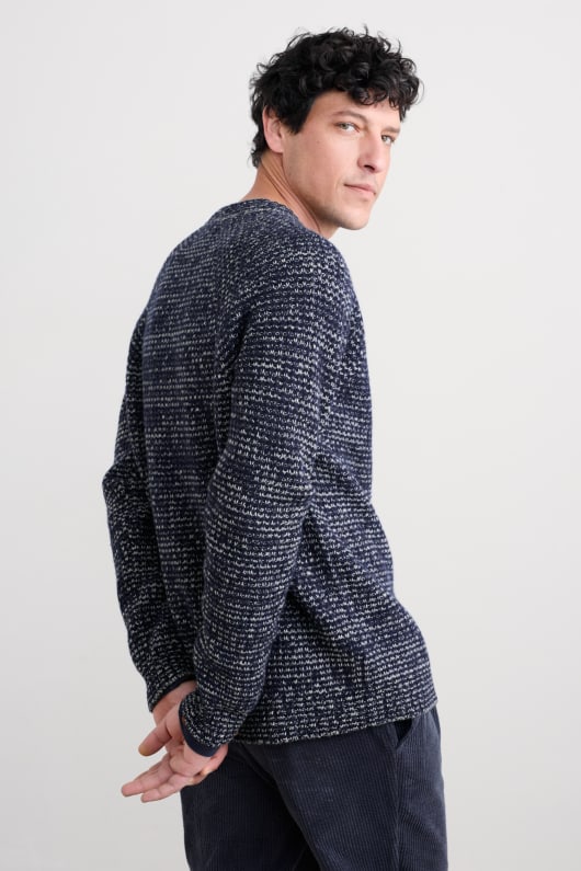 männer tresawls strickjacke gemacht mit lammfell