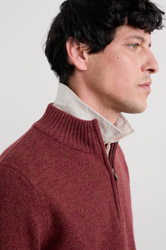 männer reefpoint half zip jumper