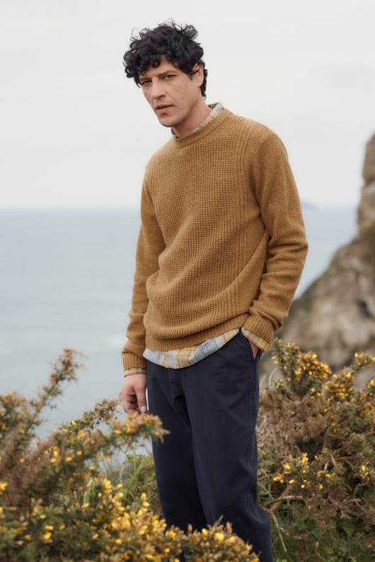 männer porthcew textured jumper