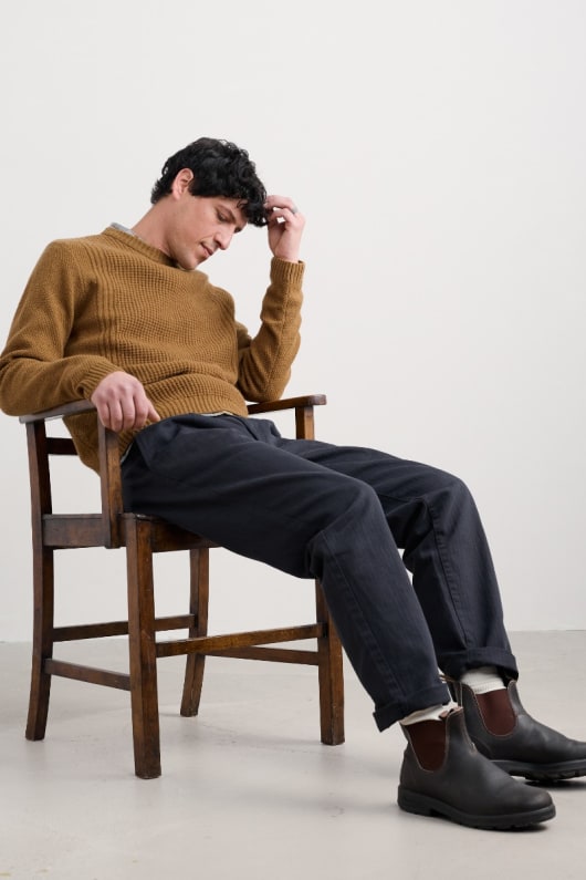 männer porthcew textured jumper