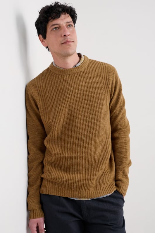 männer porthcew textured jumper
