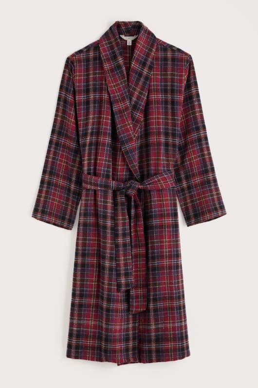 männer deckhand checked flanell-robe