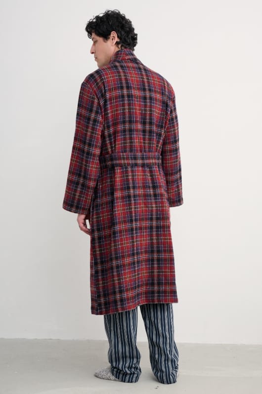 männer deckhand checked flanell-robe