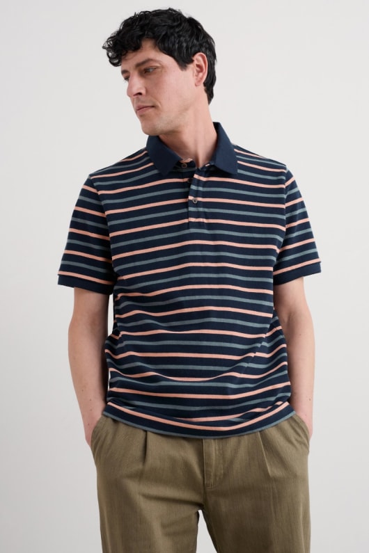 men s balefire gestreiften polo bio-baumwolle