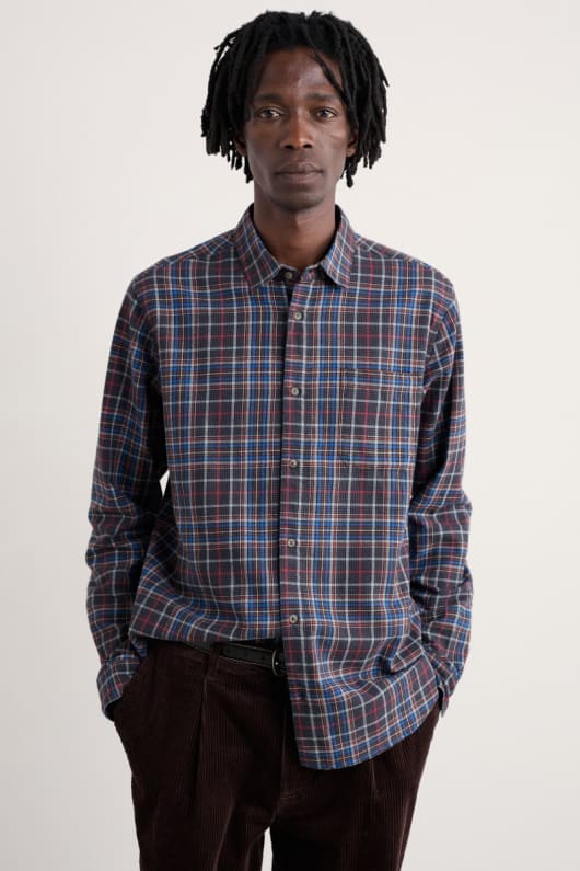 männer fathomer checked shirt