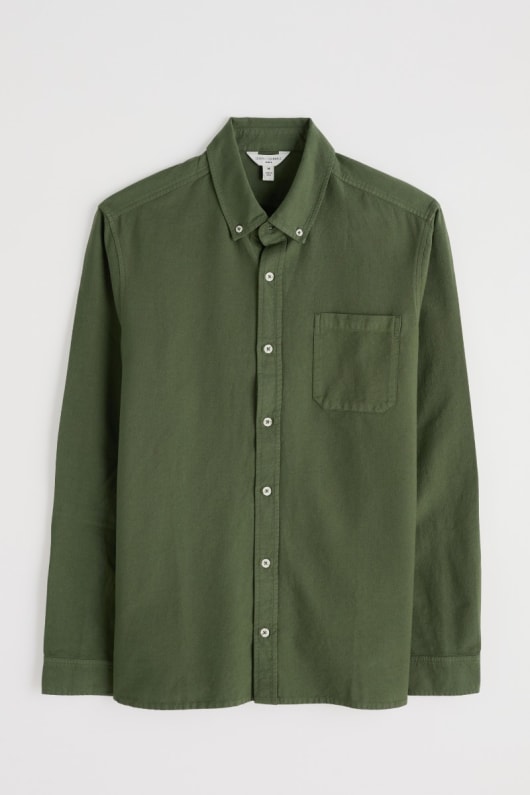 männer jenken garment dyed oxford shirt