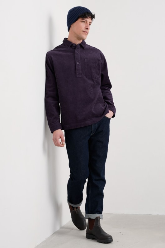 männer s arrowhead hälfte kapuze cord shirt