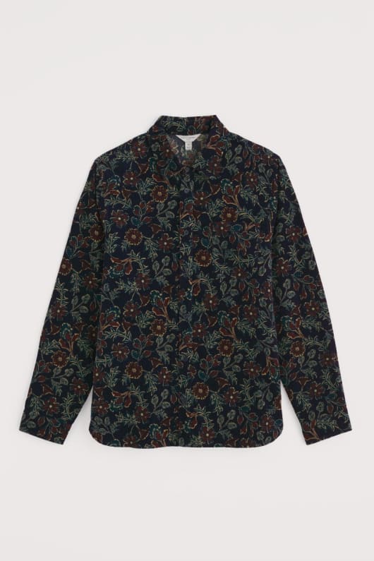 männer shoreman gedruckt cord shirt