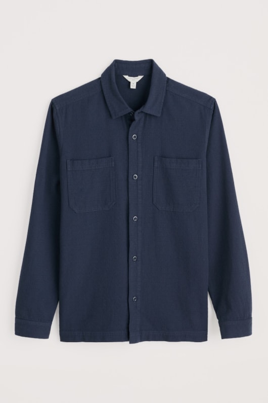 men s rigging organic cotton overshirt