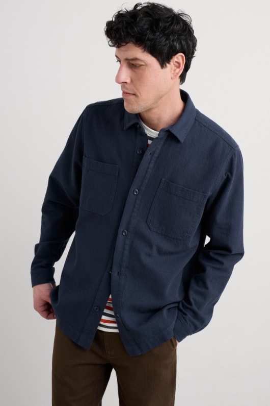 men s rigging organic cotton overshirt