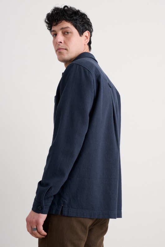 men s rigging organic cotton overshirt