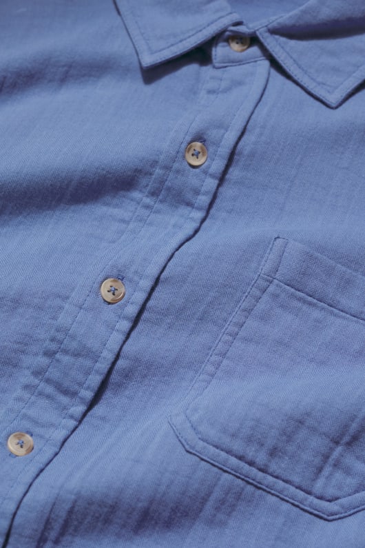 herren wasserkocher doppel gaze shirt aus gots-zertifizierter bio-baumwolle