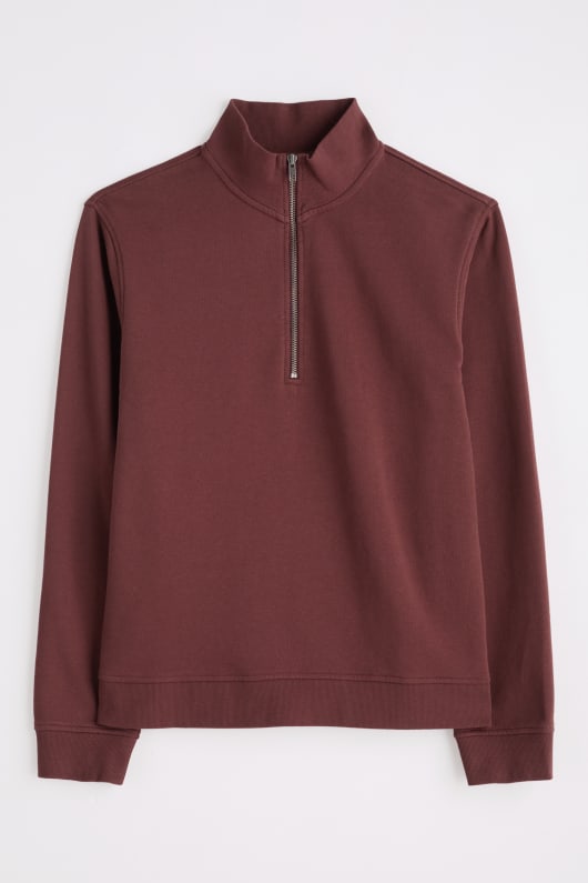 männer s wood moss quarter zip sweatshirt