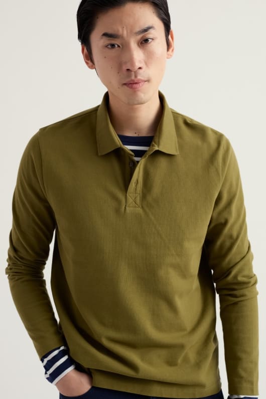 men s balefire long sleeve polo