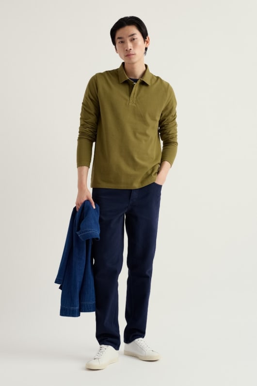 men s balefire long sleeve polo