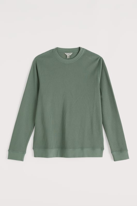 männer jackline waffel jersey top