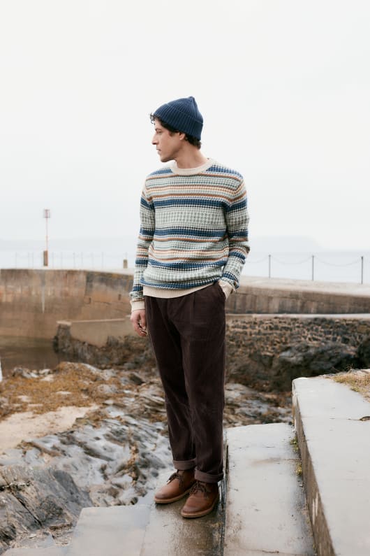 men s yeoman entspannter tapered-hosen-kabel