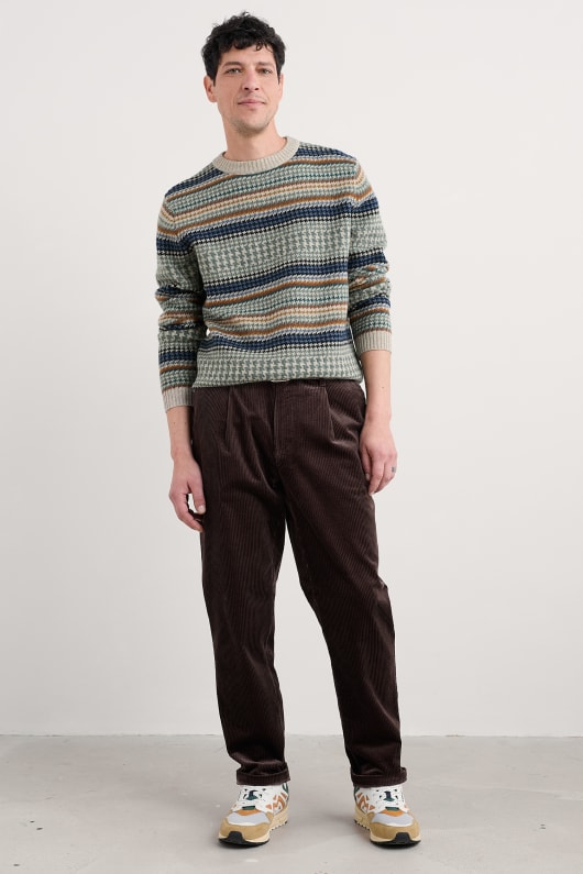 men s yeoman entspannter tapered-hosen-kabel