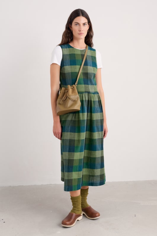 mor flut wildleder und leder eimer tasche