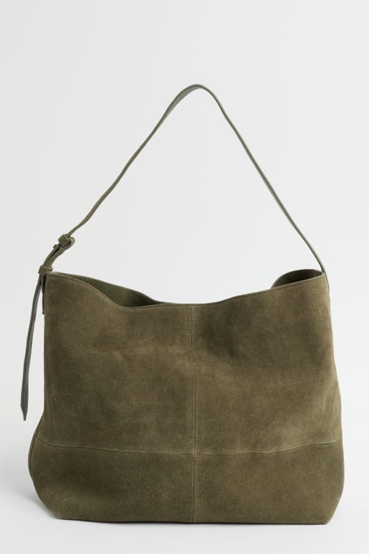 annet wildleder schulter tasche