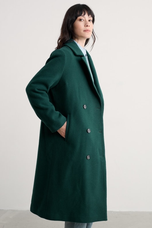 budock wool-blend coat