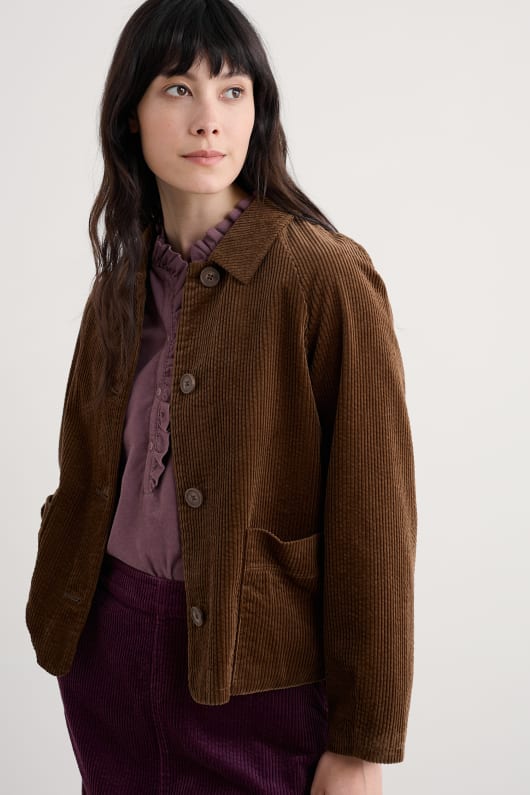das ocean mist cord-jacke