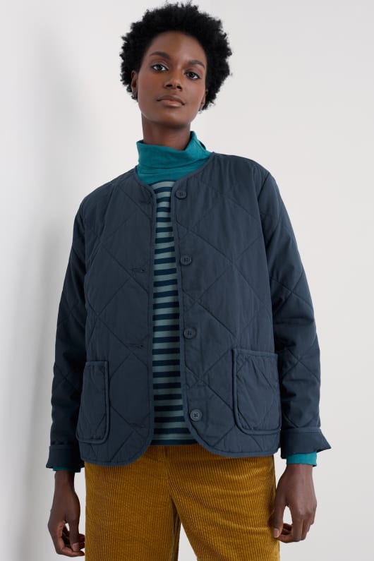 swift scheune bio-baumwolle gesteppte jacke