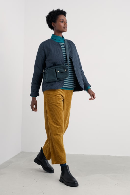 swift scheune bio-baumwolle gesteppte jacke