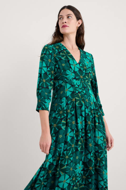 etta oben gedruckt-knöchel-kleid