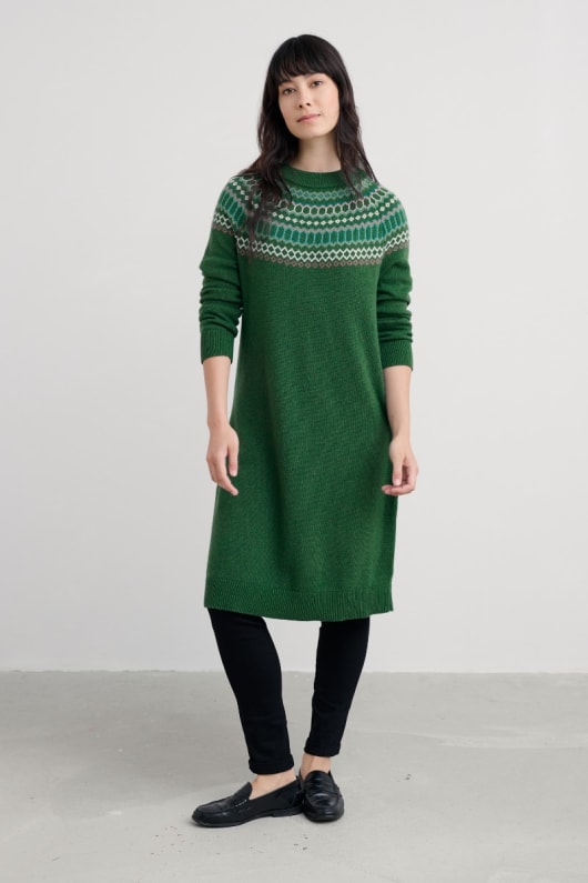 vogel-ring-fair-isle-strickkleid