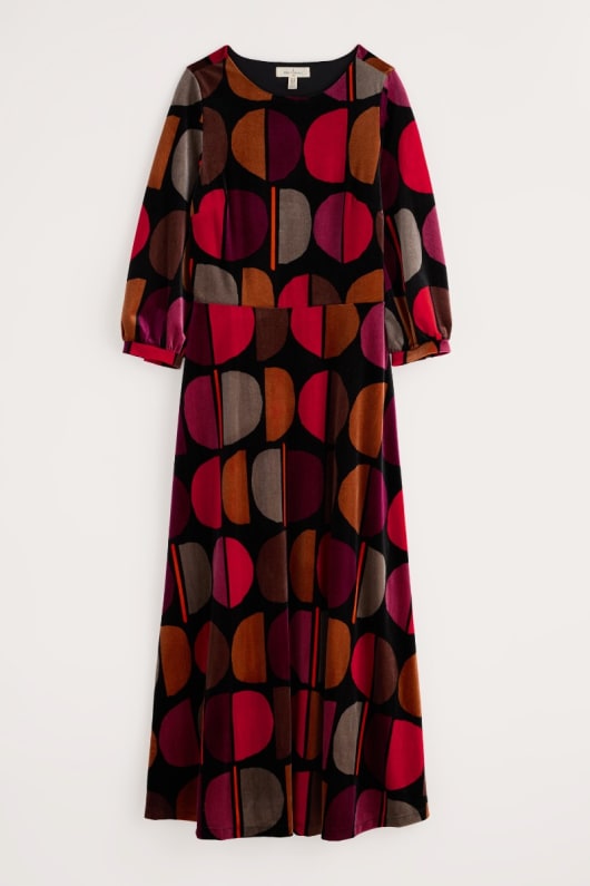 oak cottage velvet dress