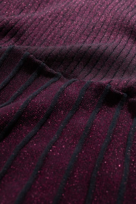 glas stem gestrickte sparkly kleid