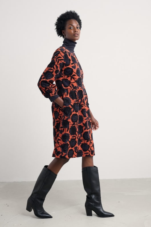 garten-kräuter aus bio-baumwolle cord dress