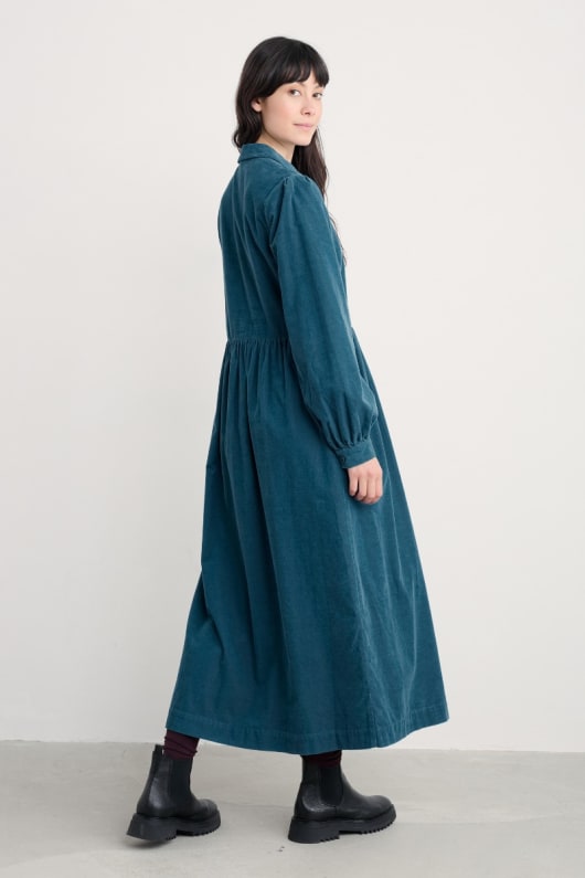rosina shirt-stil midi kleid