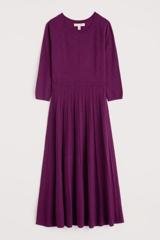 folk-song-gestrickte midi kleid