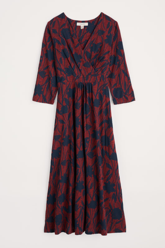 chapelle 34 sleeve dress in gots-zertifizierte bio-baumwolle jersey