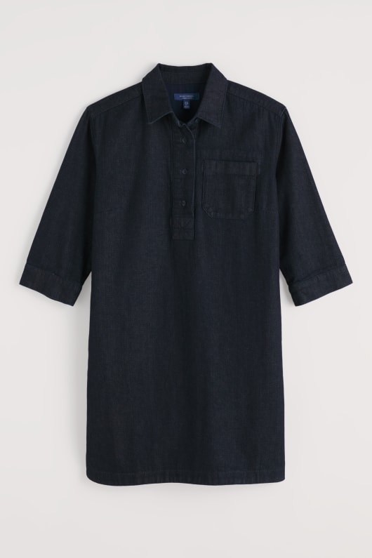 reiseführer denim shirt kleid